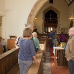 Walkers at St Ethelbert's Church