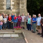 Walkers outside of St Stephen's church