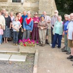 Walkers outside of St Stephen's church