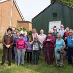 Walkers outside Bilson Mission Church