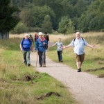 Walkers near the end of the walk